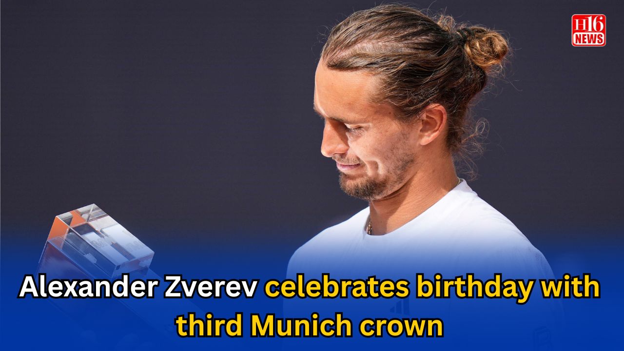 Alexander Zverev celebrates birthday with third Munich crown